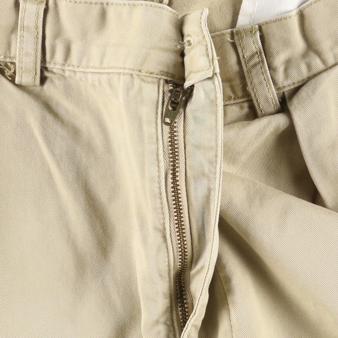 Ralph Lauren POLO by Ralph Lauren TYLER SHORT Two-pleat chino shorts, short pants, men's size W34 cotton Beige type Vintage Second Hand