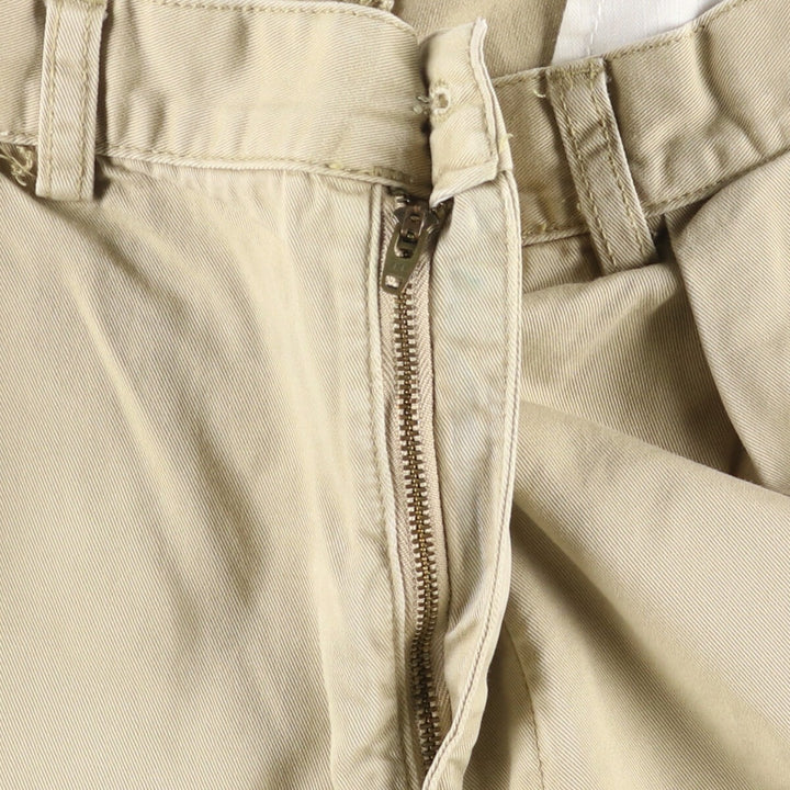Ralph Lauren POLO by Ralph Lauren TYLER SHORT Two-pleat chino shorts, short pants, men's size W34 cotton Beige type Vintage Second Hand