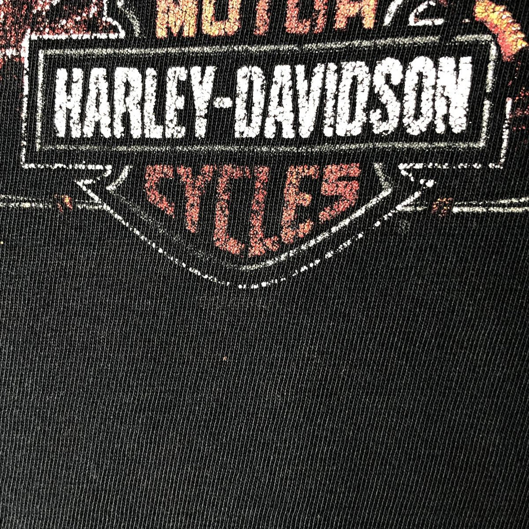 Harley-Davidson Motorcycle Bike T-shirt Made in USA Men's XL cotton black type Vintage Second Hand