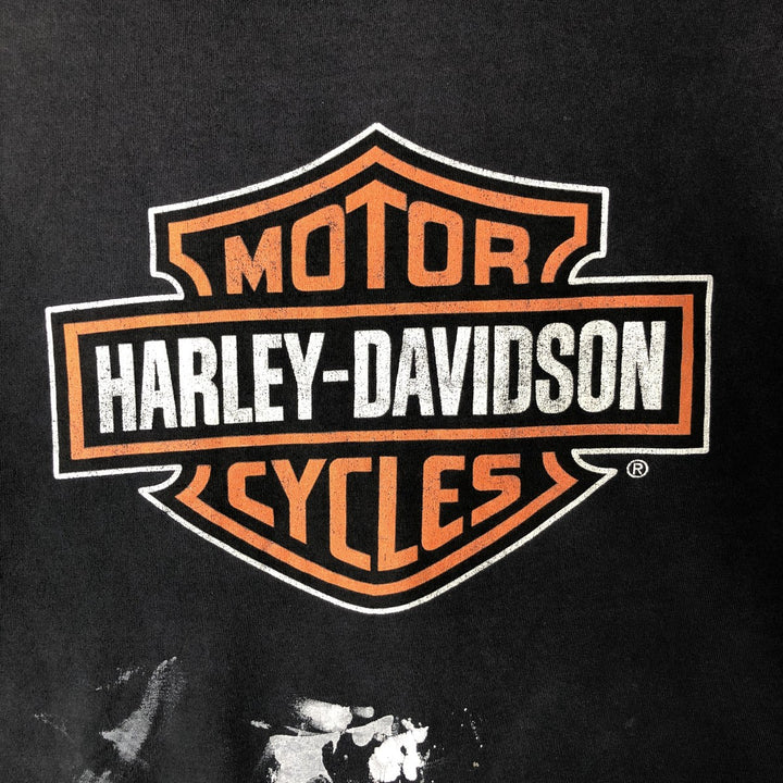 Vintage Harley-Davidson Motorcycle Paint Bike T-Shirt, Men's Size Large unclear black type Vintage Second Hand