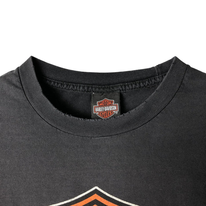 Vintage Harley-Davidson Motorcycle Paint Bike T-Shirt, Men's Size Large unclear black type Vintage Second Hand
