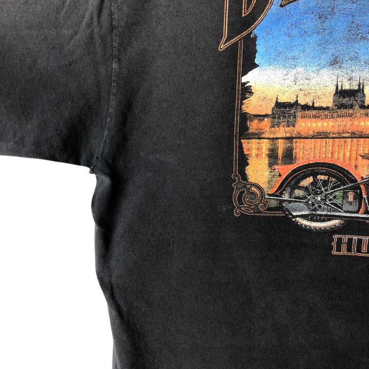 Vintage Harley-Davidson Motorcycle Paint Bike T-Shirt, Men's Size Large unclear black type Vintage Second Hand
