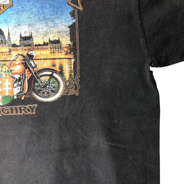 Vintage Harley-Davidson Motorcycle Paint Bike T-Shirt, Men's Size Large unclear black type Vintage Second Hand