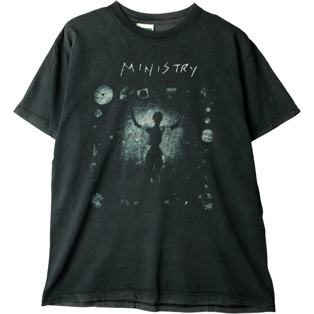 CINDER BLOCK MINISTRY Band T-Shirt, Men's Size Medium unclear black type Vintage Second Hand