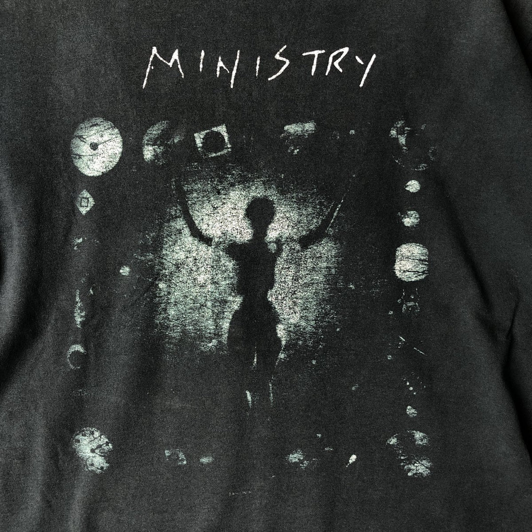 CINDER BLOCK MINISTRY Band T-Shirt, Men's Size Medium unclear black type Vintage Second Hand