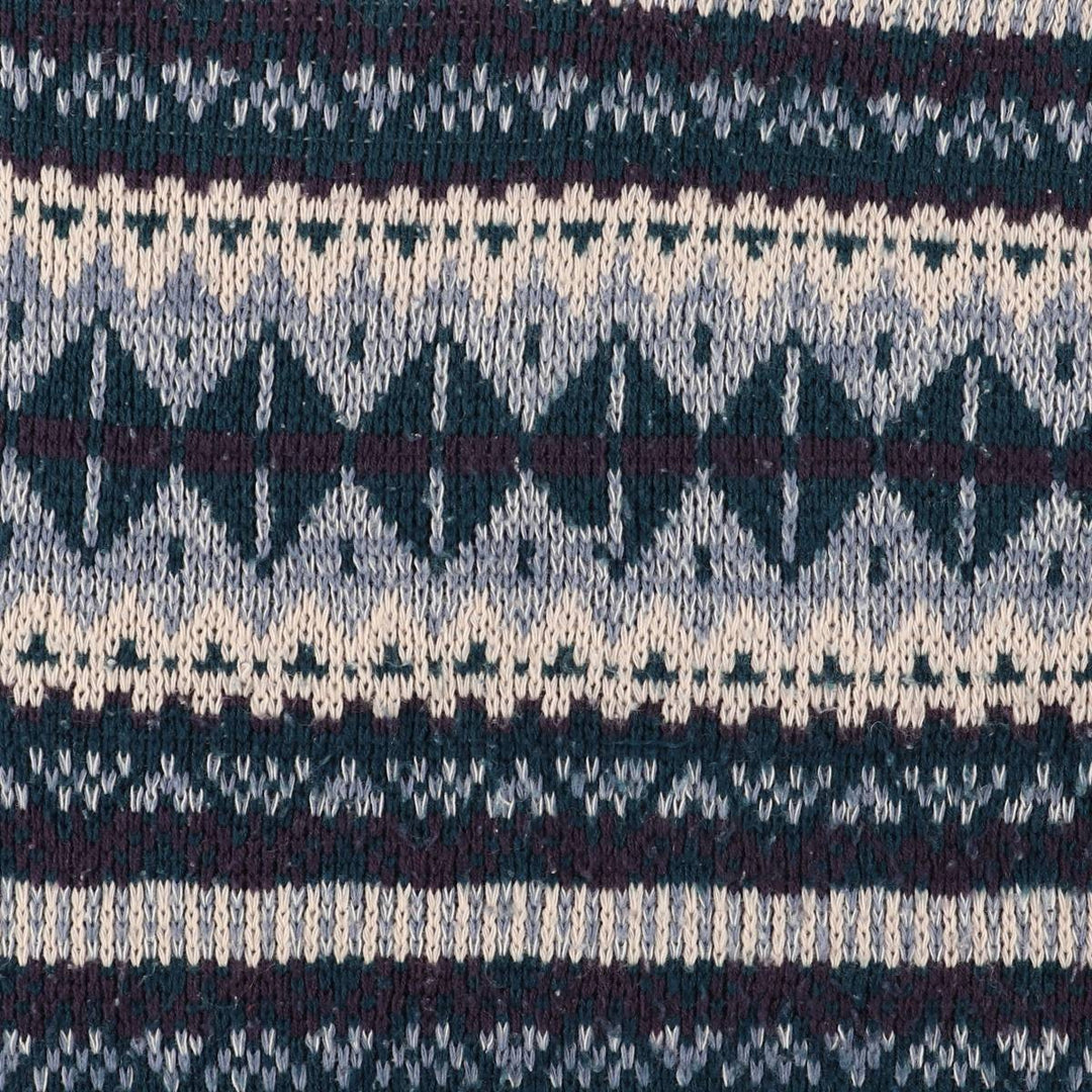 ESTATE All-Over Print Acrylic Knit Sweater, Men's Size M acrylic Blue type light blue Vintage Second Hand
