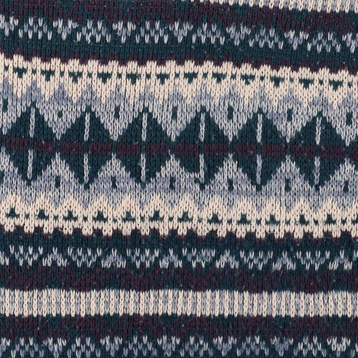 ESTATE All-Over Print Acrylic Knit Sweater, Men's Size M acrylic Blue type light blue Vintage Second Hand