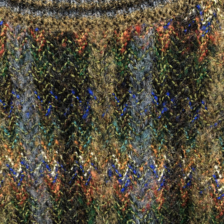 Craft and Barrow all-over print acrylic knit sweater, men's size XL acrylic Beige type Vintage Second Hand