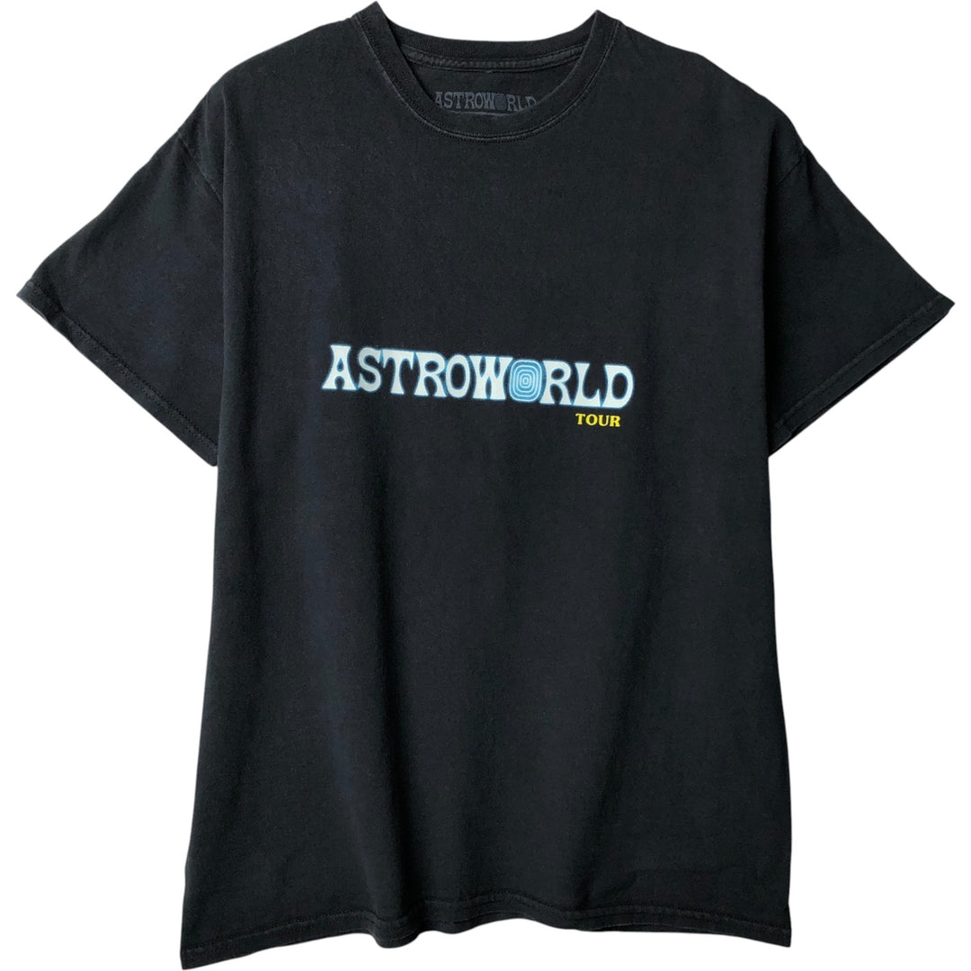 ASTRO WORLD Astroworld Rap T-shirt, Men's Size M cotton black type Vintage Second Hand