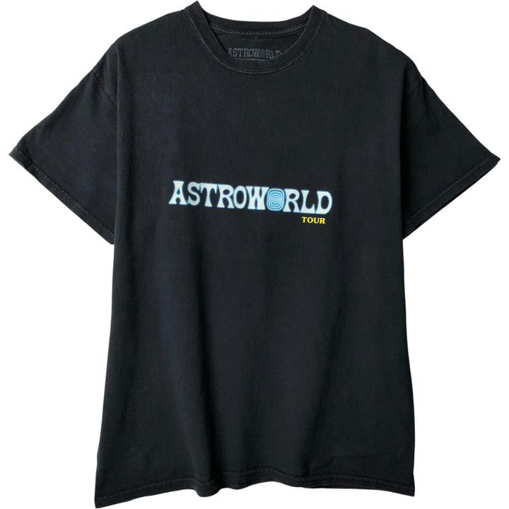 ASTRO WORLD Astroworld Rap T-shirt, Men's Size M cotton black type Vintage Second Hand
