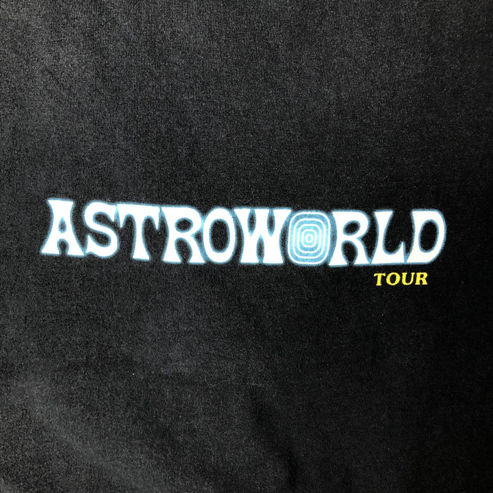 ASTRO WORLD Astroworld Rap T-shirt, Men's Size M cotton black type Vintage Second Hand