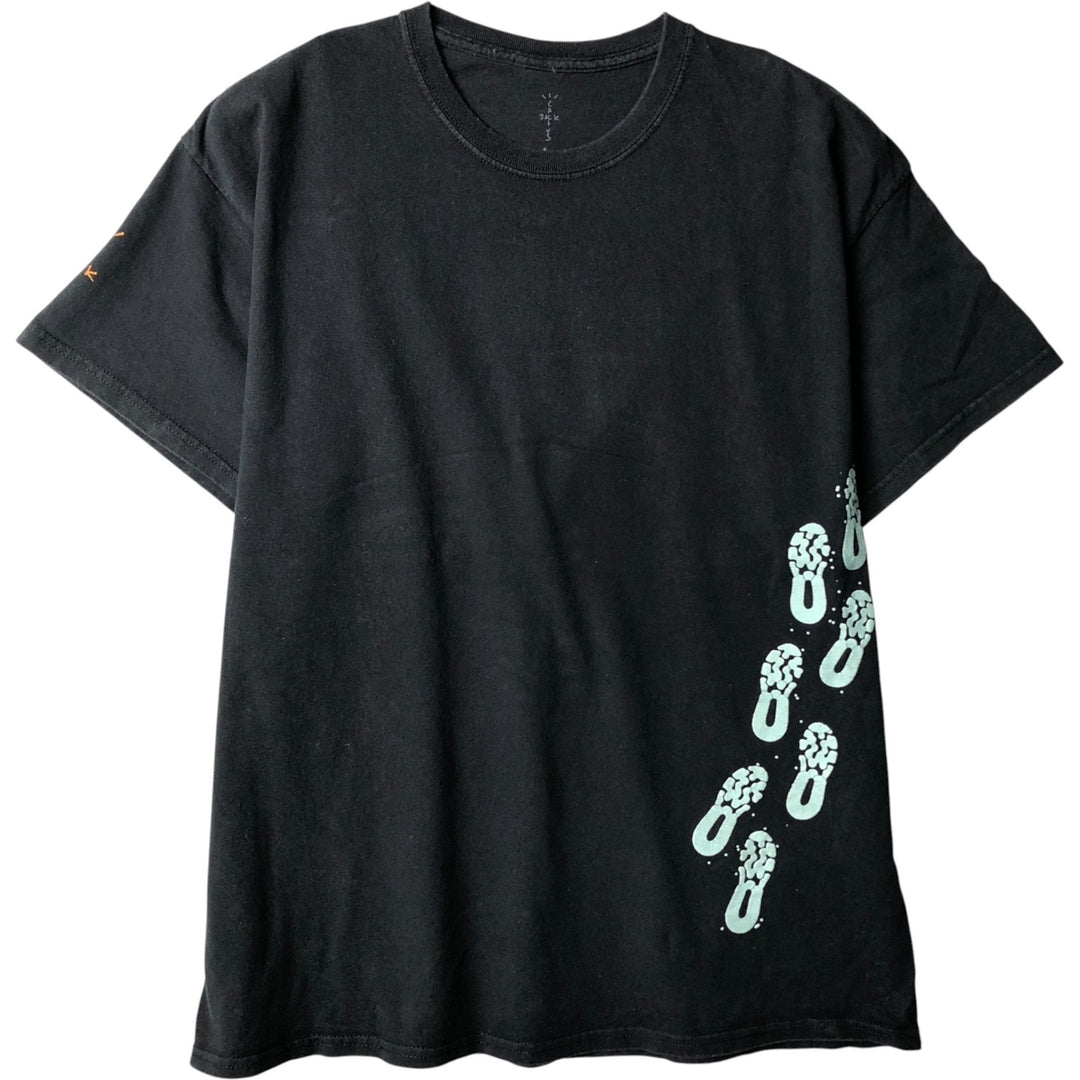 Cactus Jack Travis Scott Rap T-Shirt, Men's Size L cotton black type Vintage Second Hand