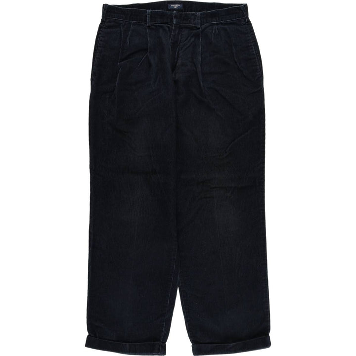 Dockers Two-pleat Corduroy Pants, Men's, Size W34 cotton navy blue type Vintage Second Hand