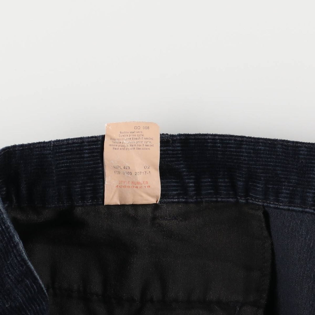 Dockers Two-pleat Corduroy Pants, Men's, Size W34 cotton navy blue type Vintage Second Hand