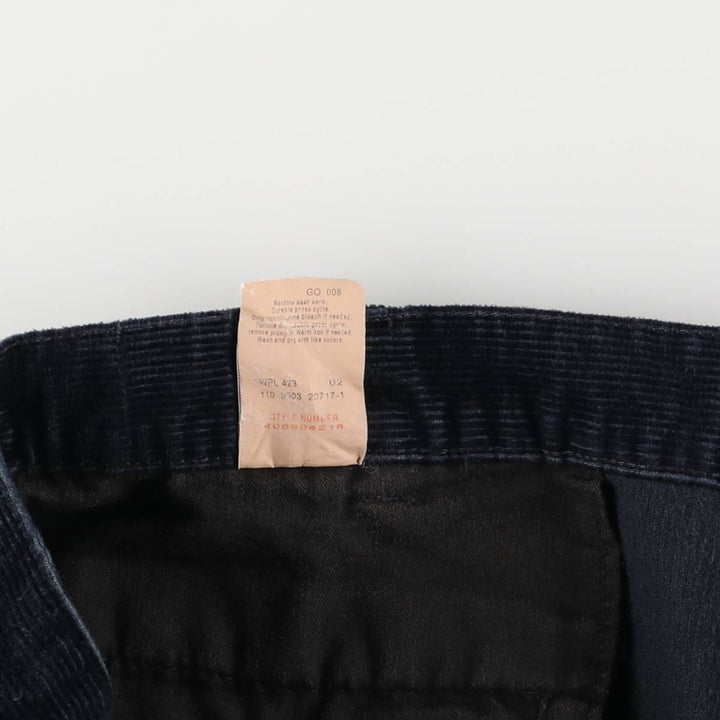 Dockers Two-pleat Corduroy Pants, Men's, Size W34 cotton navy blue type Vintage Second Hand