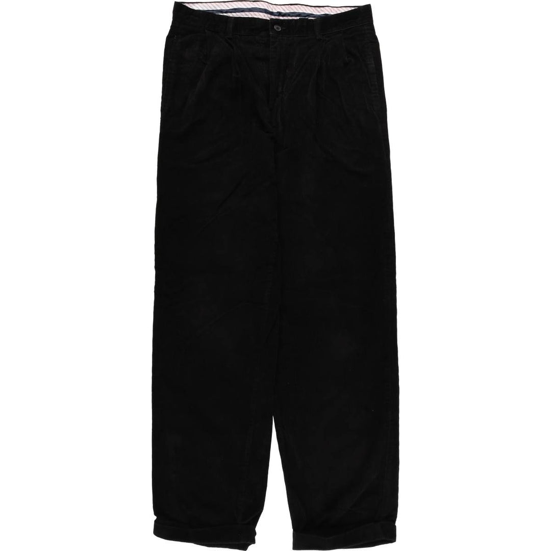 CLUB ROOM Two-pleat Corduroy Pants Men's Size W31 cotton black type Vintage Second Hand