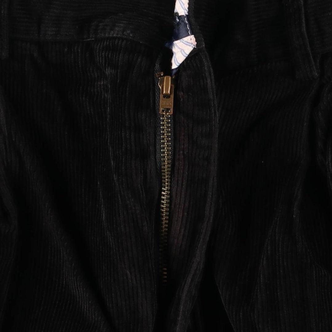 CLUB ROOM Two-pleat Corduroy Pants Men's Size W31 cotton black type Vintage Second Hand