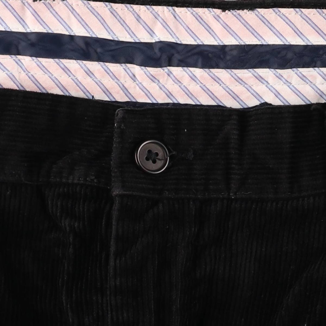 CLUB ROOM Two-pleat Corduroy Pants Men's Size W31 cotton black type Vintage Second Hand