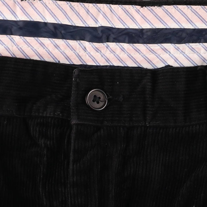 CLUB ROOM Two-pleat Corduroy Pants Men's Size W31 cotton black type Vintage Second Hand