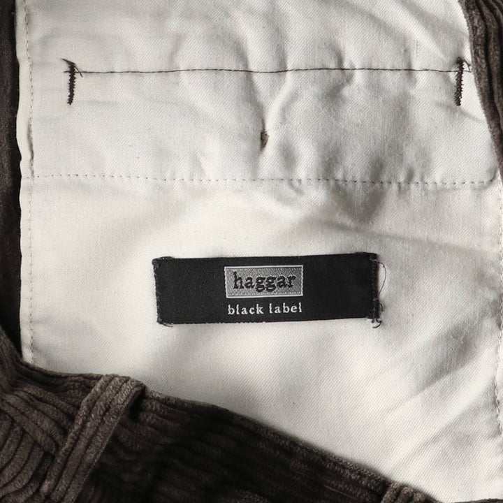 Haggar Black Label Two-pleat Corduroy Pants, Men's Size W33 unclear brown type Vintage Second Hand