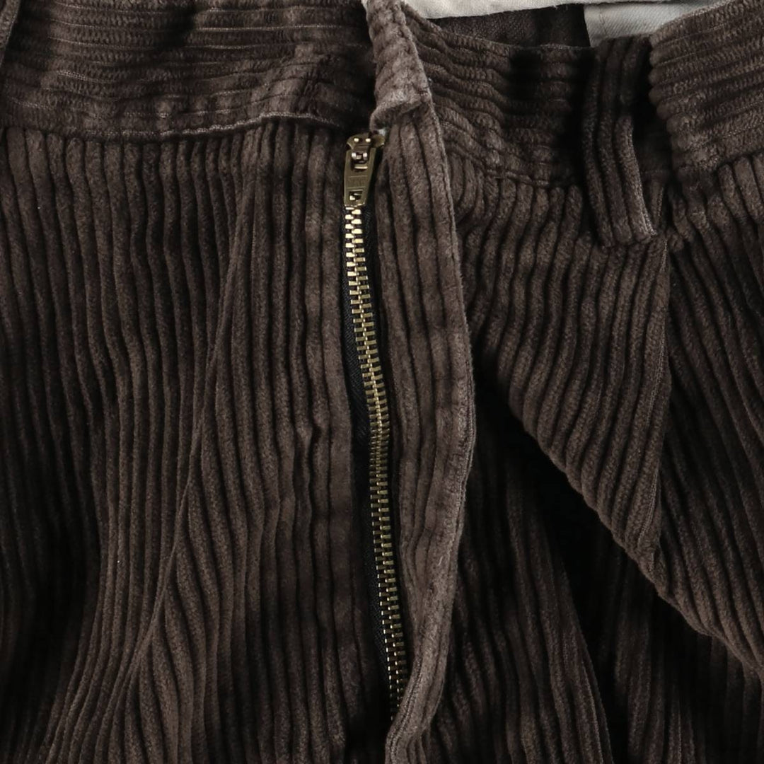 Haggar Black Label Two-pleat Corduroy Pants, Men's Size W33 unclear brown type Vintage Second Hand