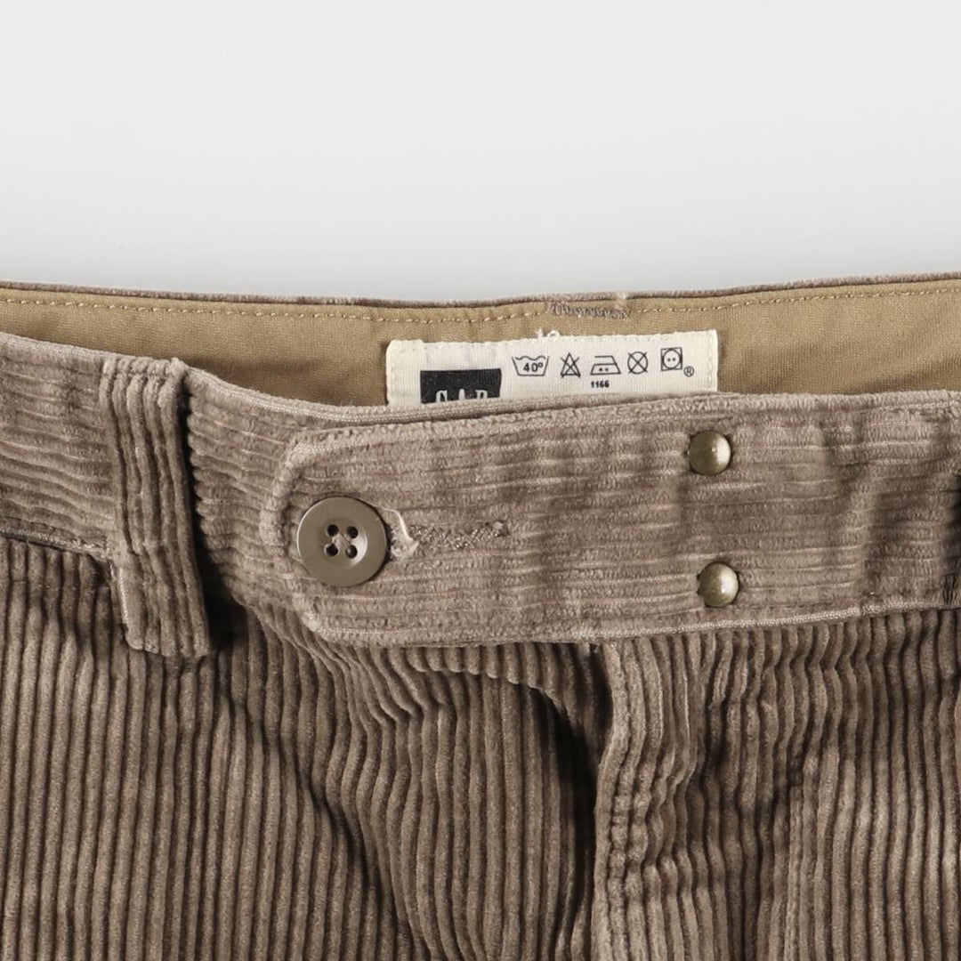 GAP Men's Corduroy Pants (Size W32) cotton Khaki type Vintage Second Hand