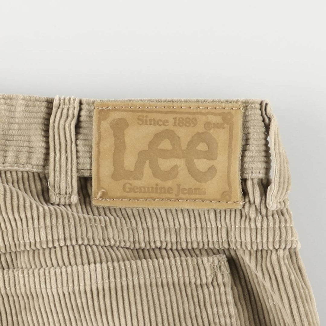 Vintage Lee Genuine Jeans corduroy pants, made in the USA cotton Beige type Vintage Second Hand