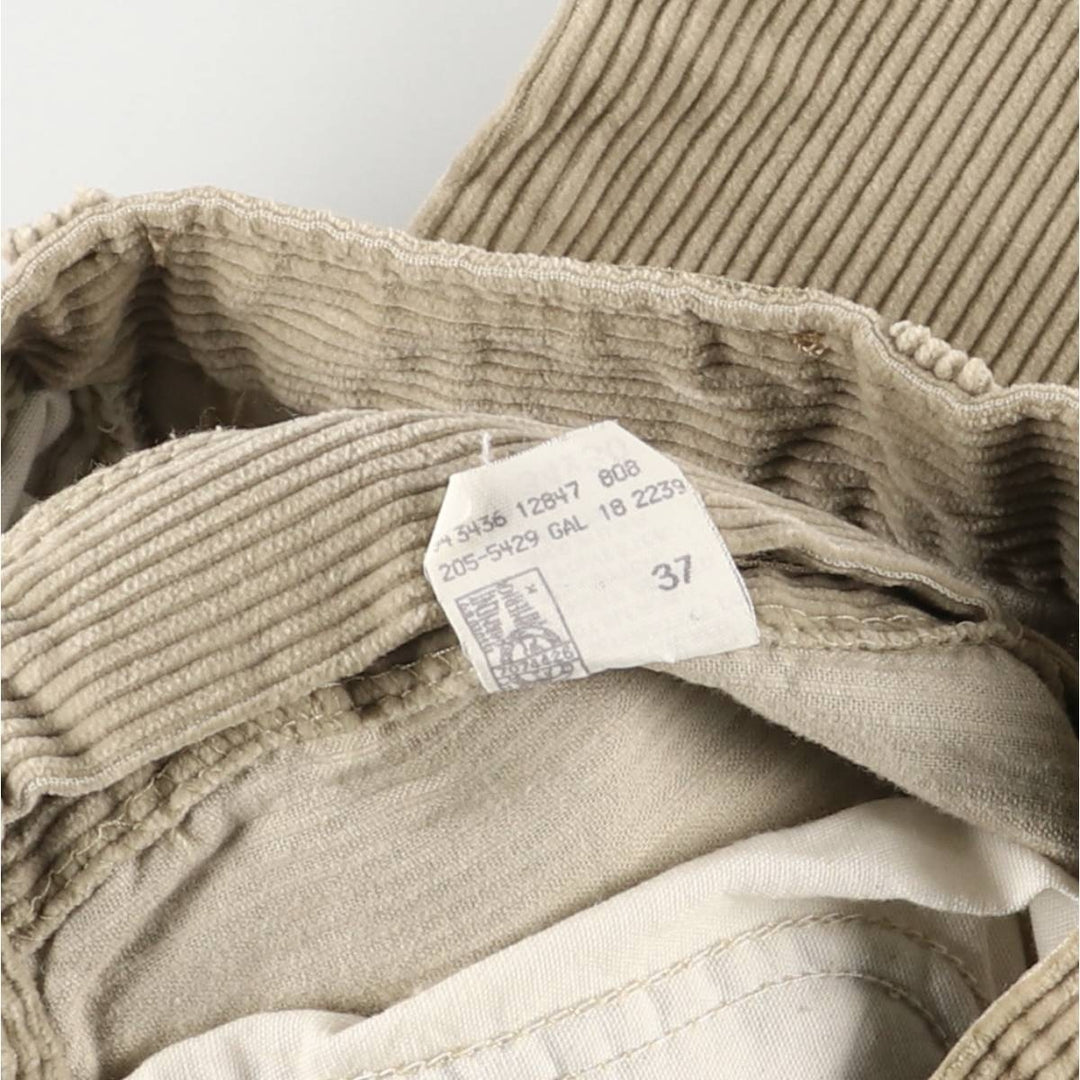 Vintage Lee Genuine Jeans corduroy pants, made in the USA cotton Beige type Vintage Second Hand