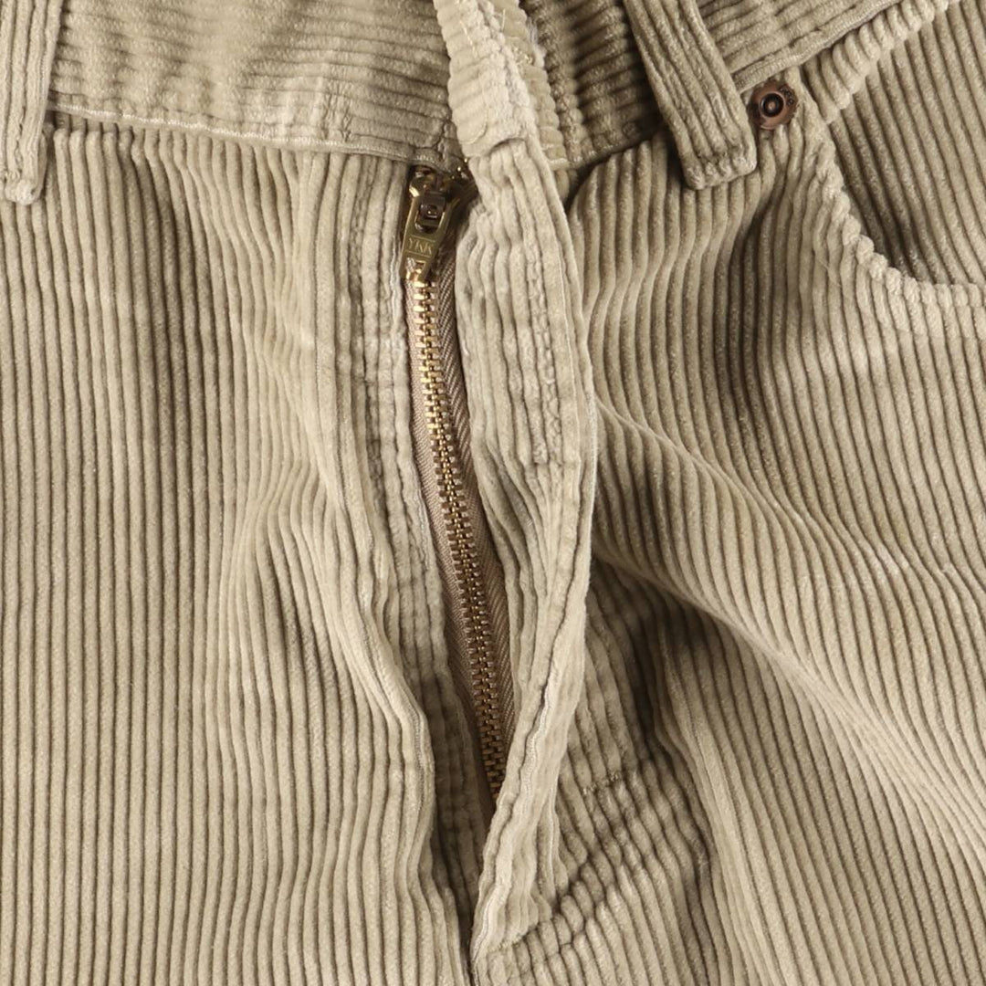 Vintage Lee Genuine Jeans corduroy pants, made in the USA cotton Beige type Vintage Second Hand
