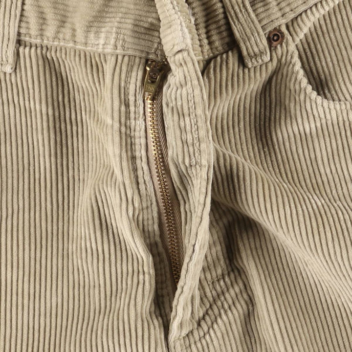 Vintage Lee Genuine Jeans corduroy pants, made in the USA cotton Beige type Vintage Second Hand