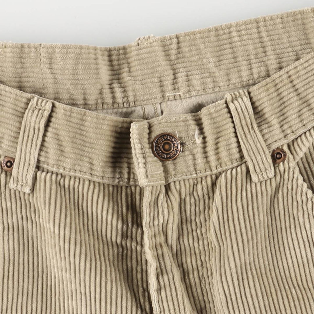 Vintage Lee Genuine Jeans corduroy pants, made in the USA cotton Beige type Vintage Second Hand