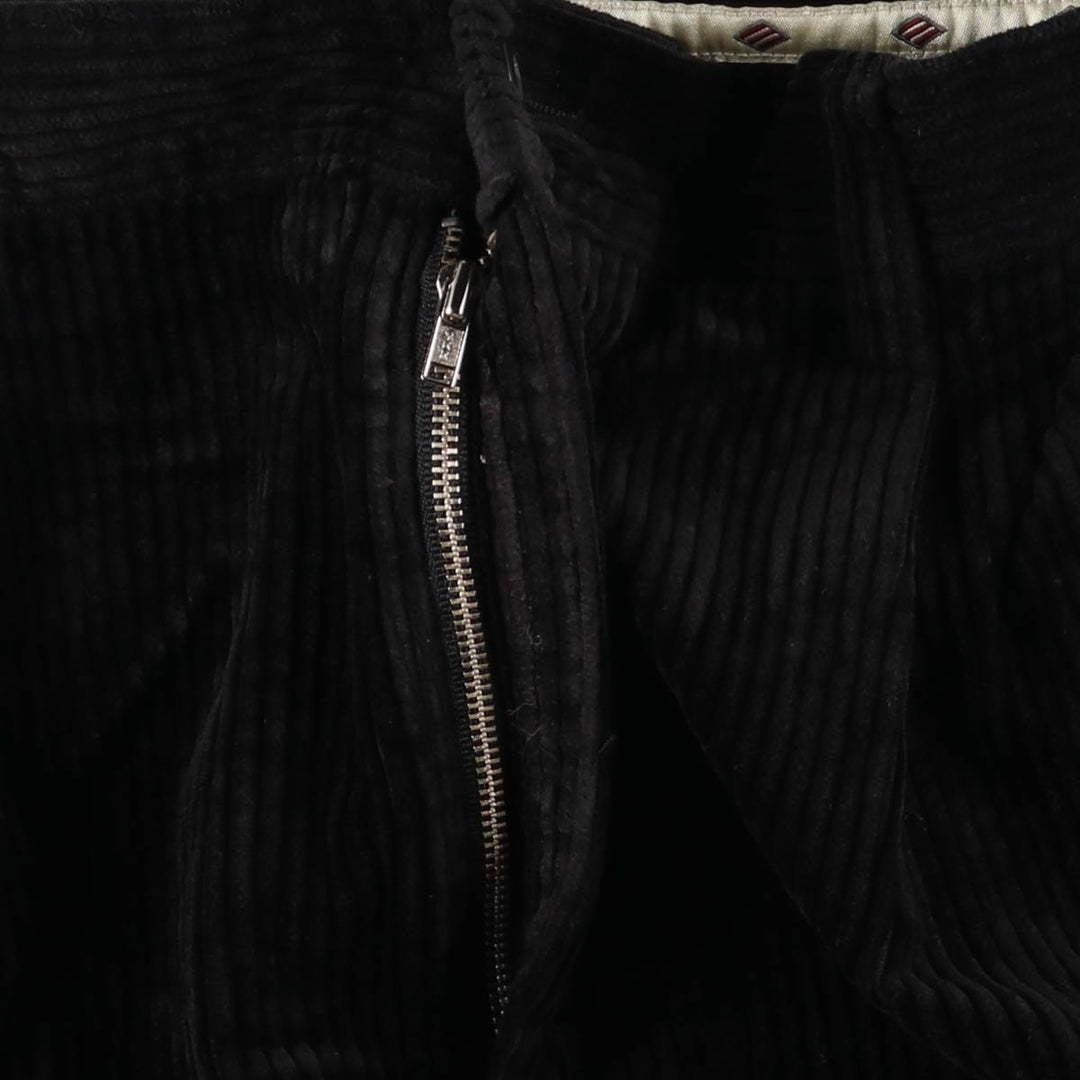 JOSEPH ABBOUD Two-pleat Corduroy Pants, Men's, Size W31 cotton black type Vintage Second Hand