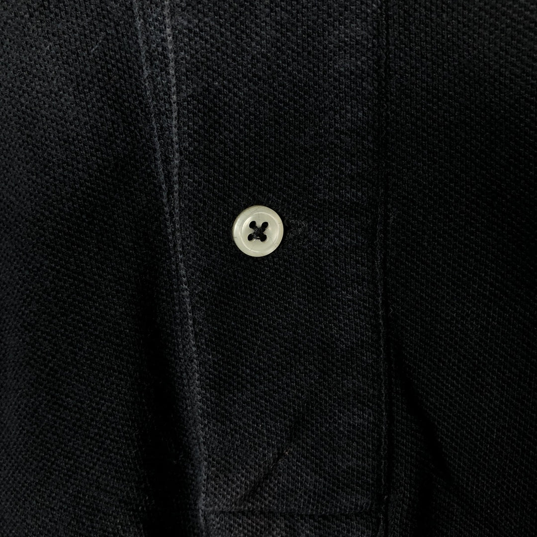 Ralph Lauren POLO by Ralph Lauren short sleeve polo shirt, men's XL size cotton black type Vintage Second Hand