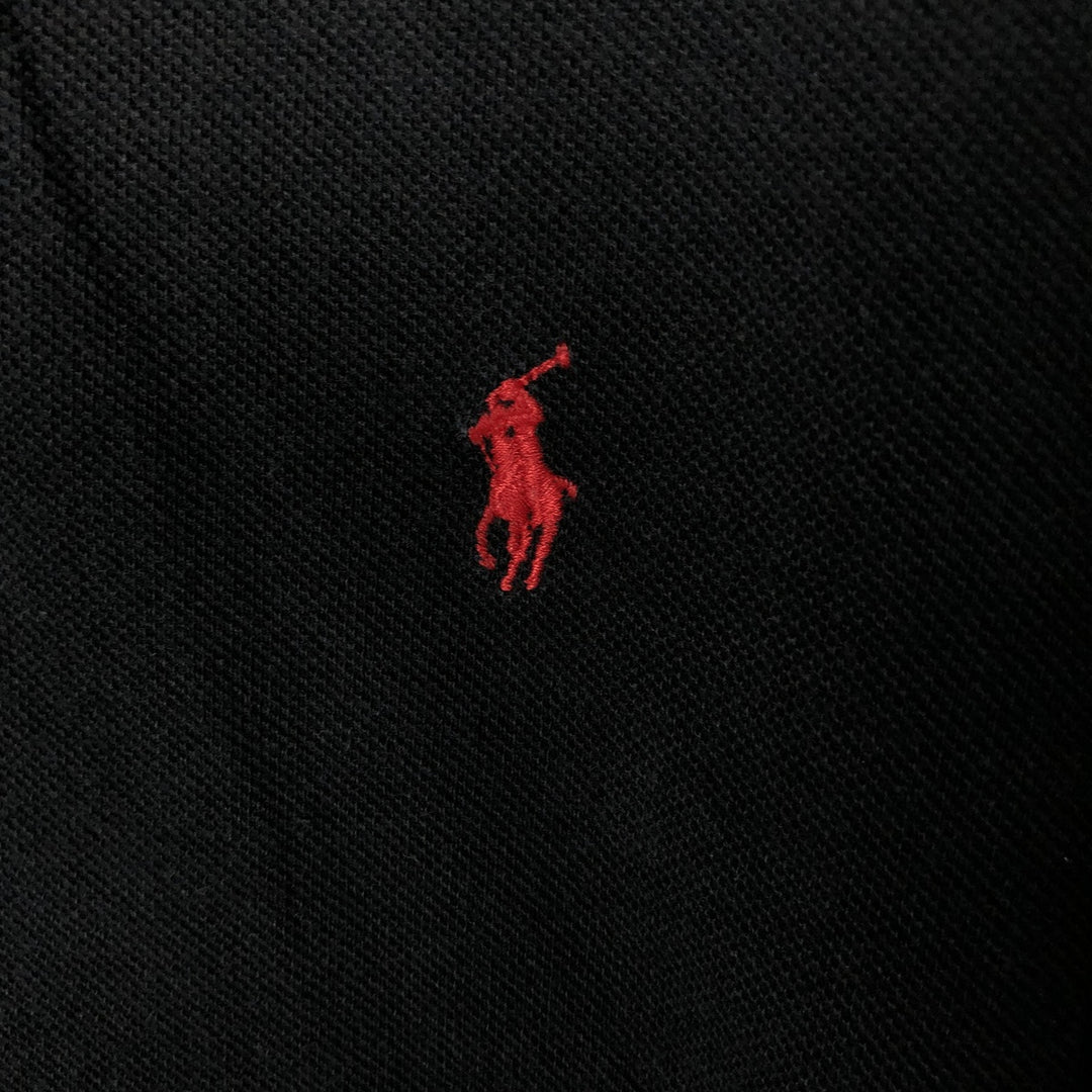 Ralph Lauren POLO by Ralph Lauren short sleeve polo shirt, men's XL size cotton black type Vintage Second Hand