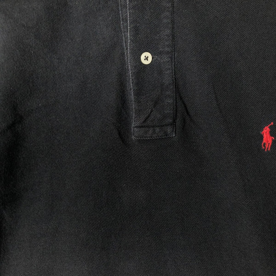 Ralph Lauren POLO by Ralph Lauren short sleeve polo shirt, men's XL size cotton black type Vintage Second Hand