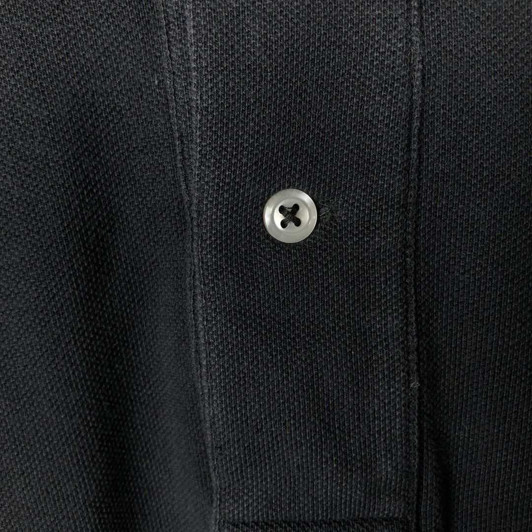 Ralph Lauren POLO by Ralph Lauren short sleeve polo shirt, men's XL size cotton black type Vintage Second Hand