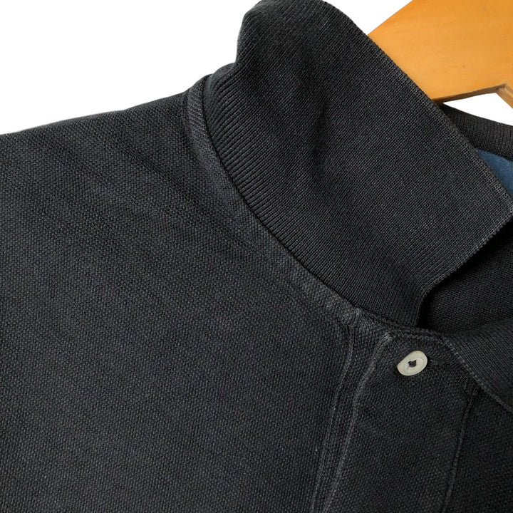 Ralph Lauren POLO by Ralph Lauren short sleeve polo shirt, men's XL size cotton black type Vintage Second Hand