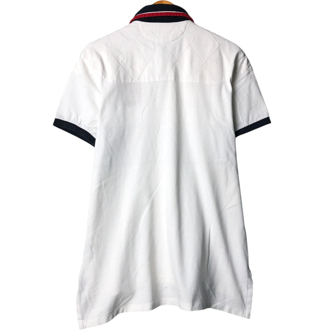 Ralph Lauren POLO by Ralph Lauren CUSTOM FIT Double Pony Short Sleeve Rugby Shirt, Men's Size L cotton white type Vintage Second Hand