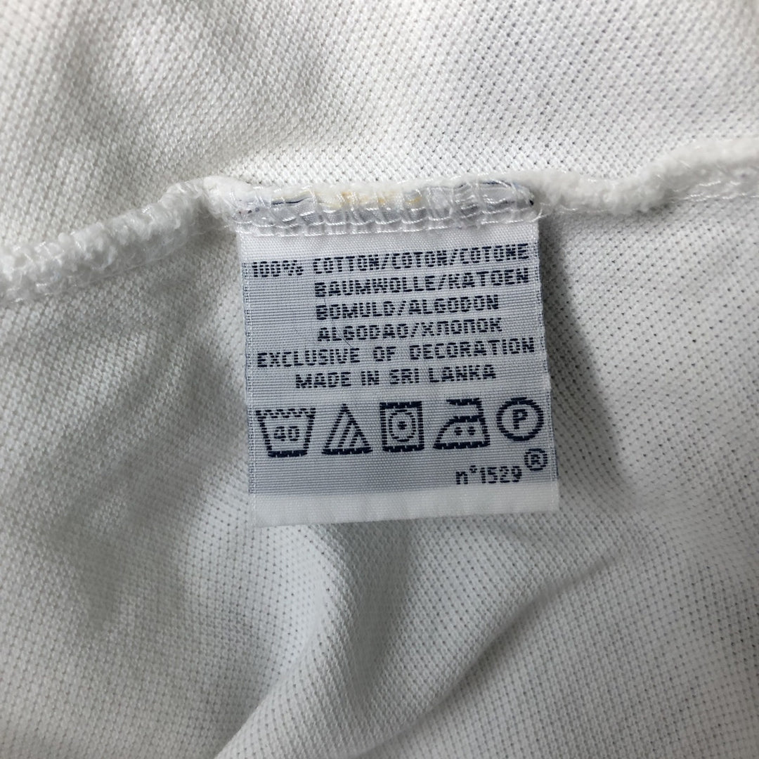 Ralph Lauren POLO by Ralph Lauren CUSTOM FIT Double Pony Short Sleeve Rugby Shirt, Men's Size L cotton white type Vintage Second Hand
