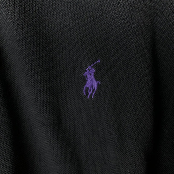 Ralph Lauren POLO by Ralph Lauren short sleeve polo shirt, men's size L cotton black type Vintage Second Hand