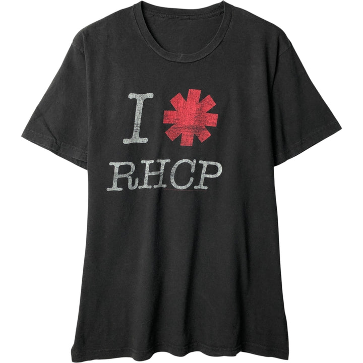 2000'S RED HOT CHILI PEPPERS band T-shirt, men's size M unclear black type Vintage Second Hand