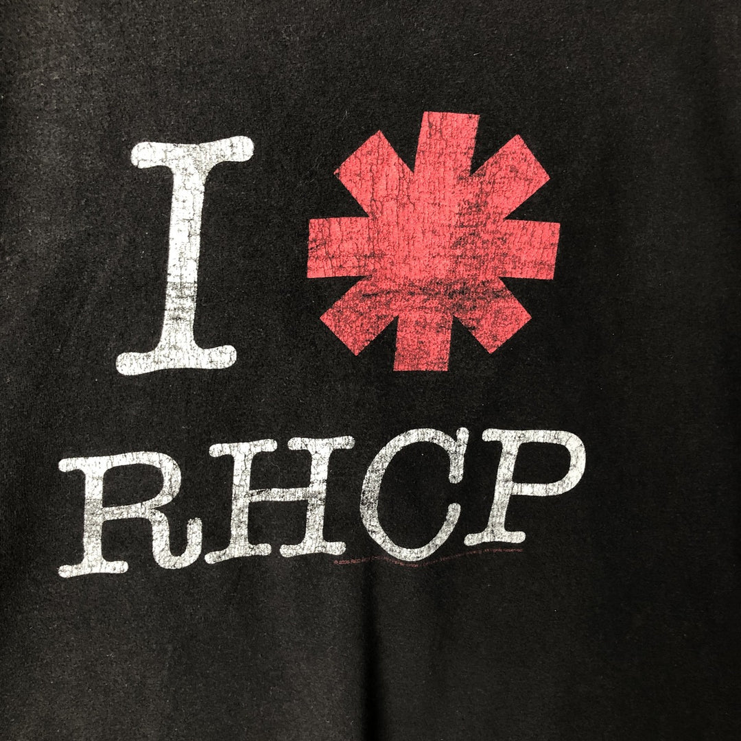 2000'S RED HOT CHILI PEPPERS band T-shirt, men's size M unclear black type Vintage Second Hand