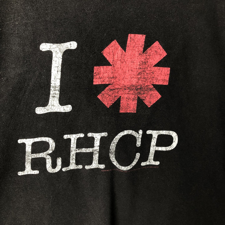 2000'S RED HOT CHILI PEPPERS band T-shirt, men's size M unclear black type Vintage Second Hand