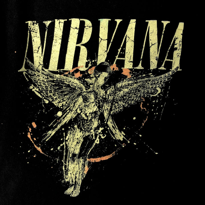 NIRVANA Nirvana Band T-shirt, Band T, Men's M size unclear black type Vintage Second Hand