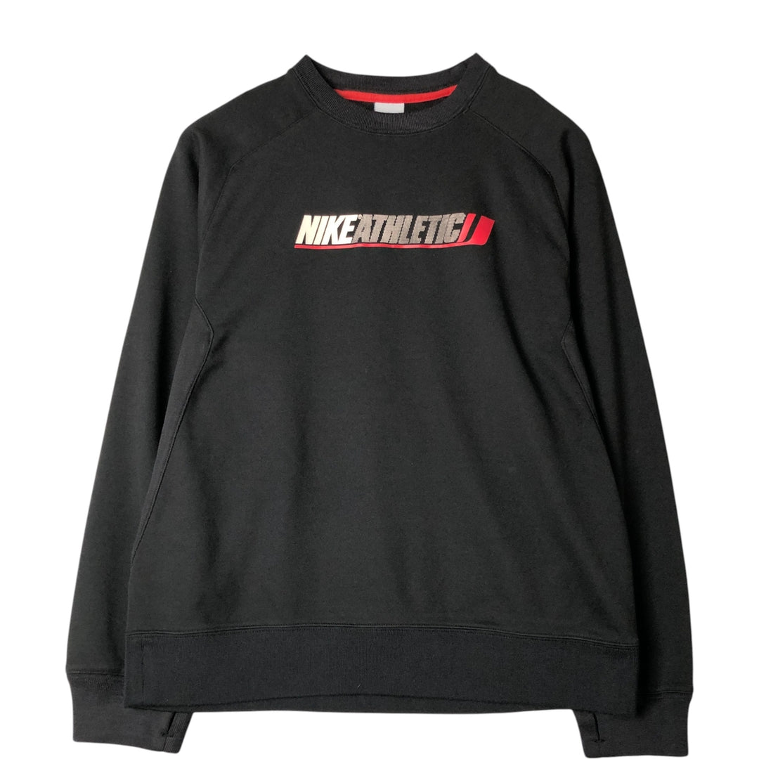 2000'S Nike Print Sweatshirt, Men's Size L polyester black type Vintage Second Hand