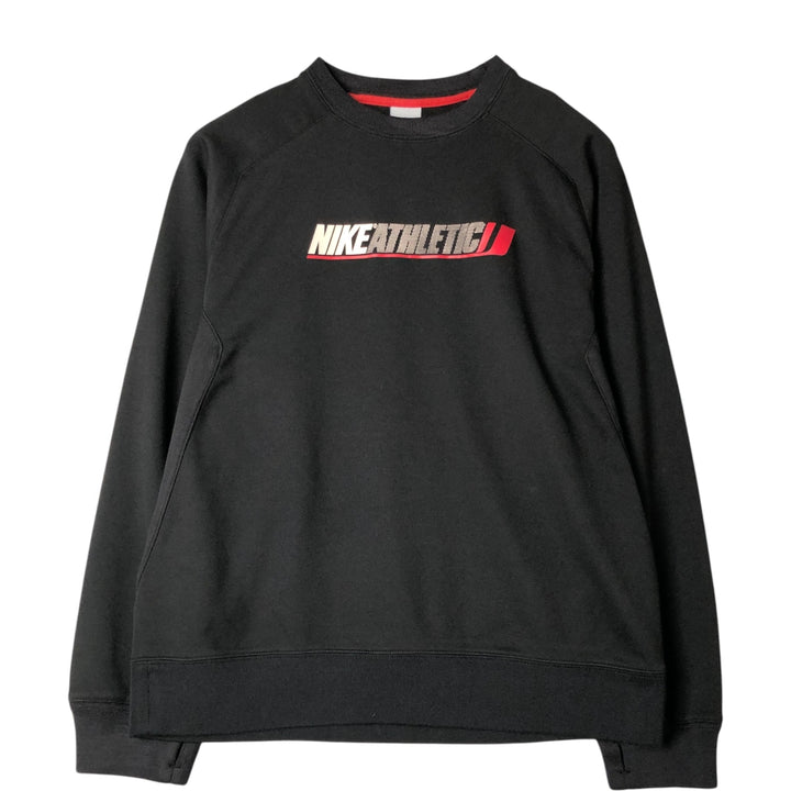 2000'S Nike Print Sweatshirt, Men's Size L polyester black type Vintage Second Hand