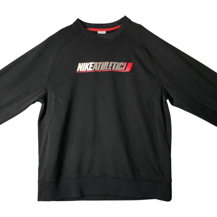 2000'S Nike Print Sweatshirt, Men's Size L polyester black type Vintage Second Hand