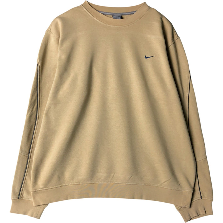 00'S Nike One Point Logo Sweatshirt Trainer Men's XL unclear Beige type Vintage Second Hand