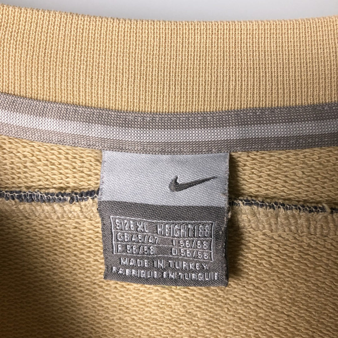 00'S Nike One Point Logo Sweatshirt Trainer Men's XL unclear Beige type Vintage Second Hand