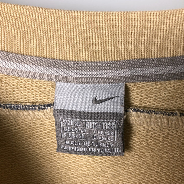 00'S Nike One Point Logo Sweatshirt Trainer Men's XL unclear Beige type Vintage Second Hand